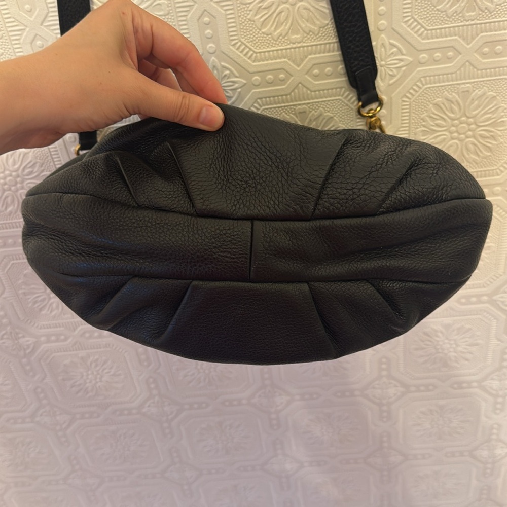 SOLD Marc by Marc Jacobs Natasha Crossbody Black Leather Shoulder Bag with Gold - Picture 12 of 12